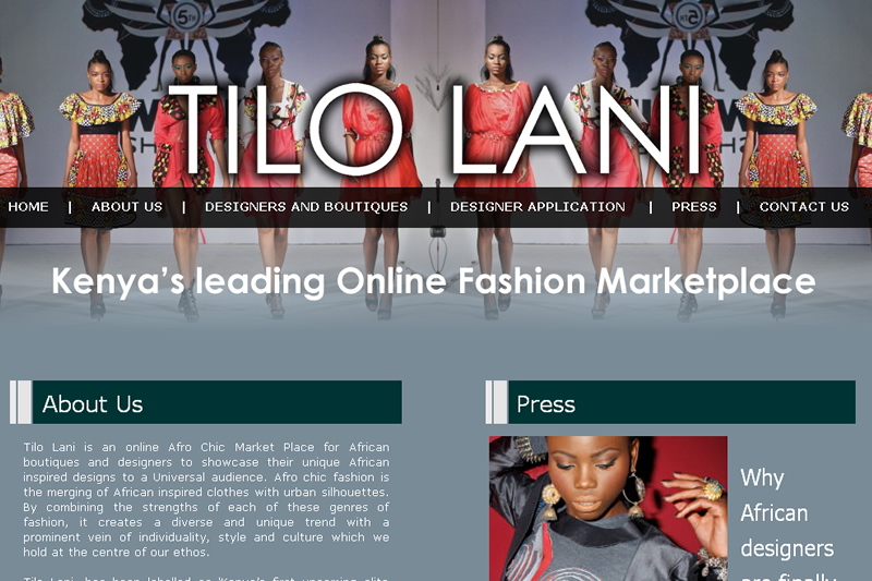 Tilolani website design