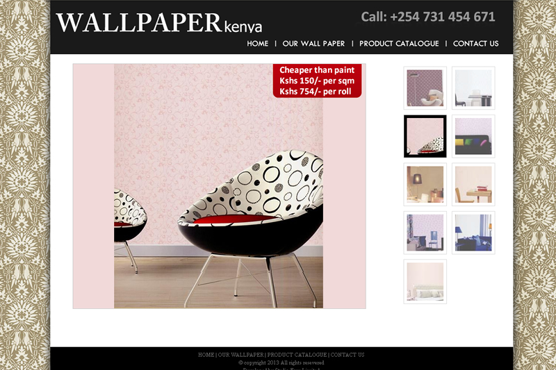Wallpaper Wonders website design