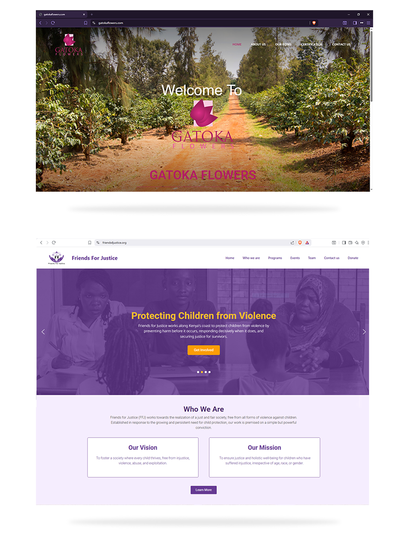 Gatoak Flowers website design
